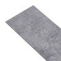 VIDAXL Planches de plancher PVC 4,46 m² 3 mm Gris ciment