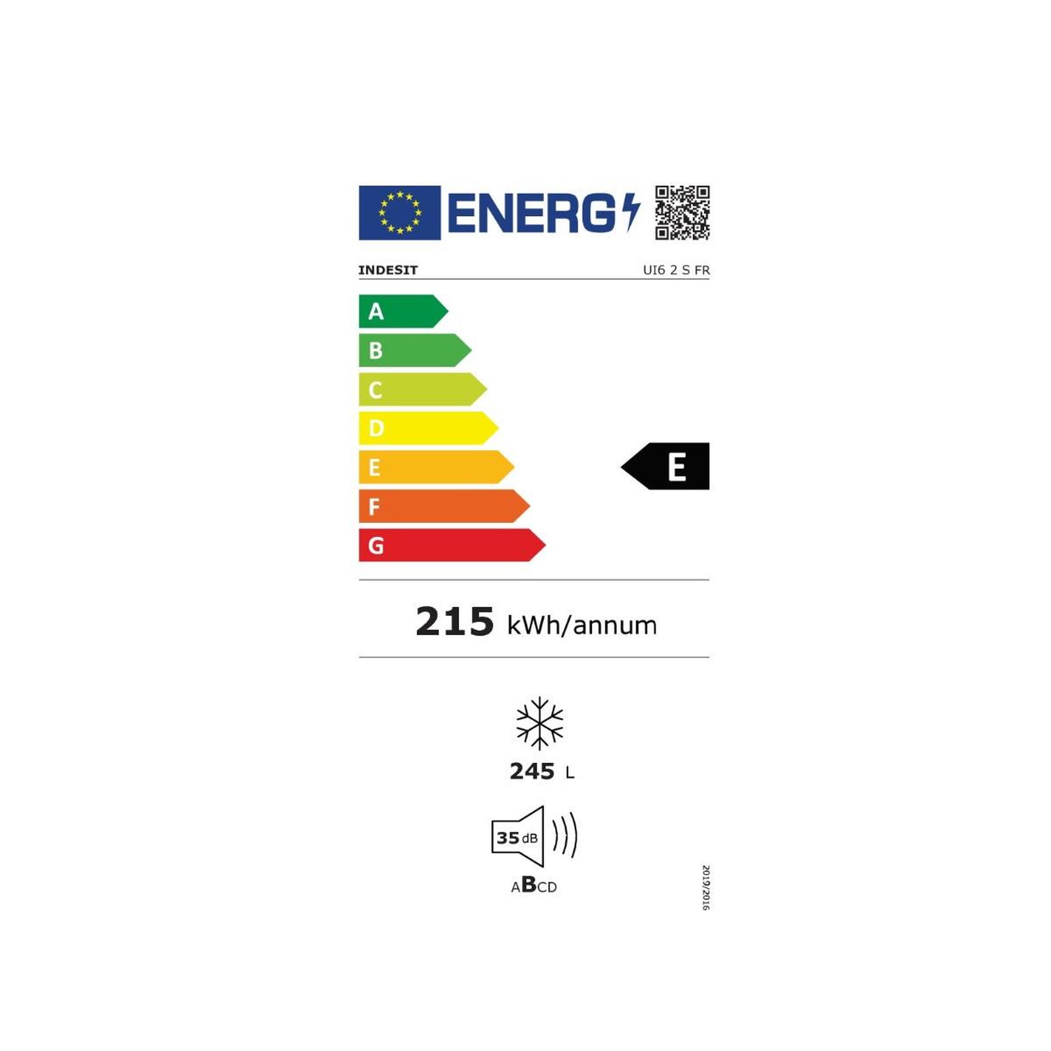 Voir la diapositive 2 : Indesit Congélateur armoire 59.5cm 245l statistique - UI62SFR