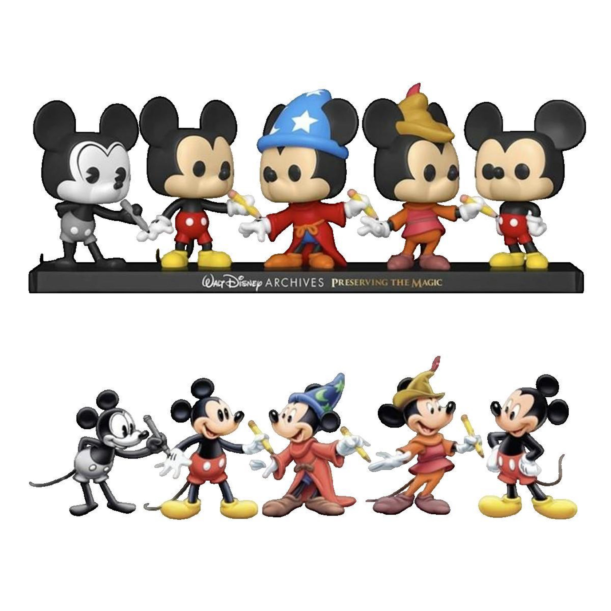 Funko Pack Funko Pop Figurines exclusives Mickey Mouse noir et blanc