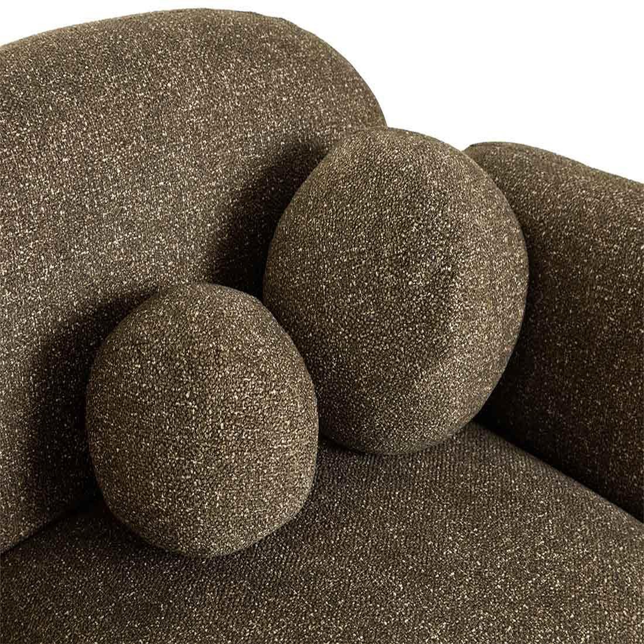 Voir la diapositive 4 : LISA DESIGN Velris - canapé d'angle gauche 3 places en tissu moucheté