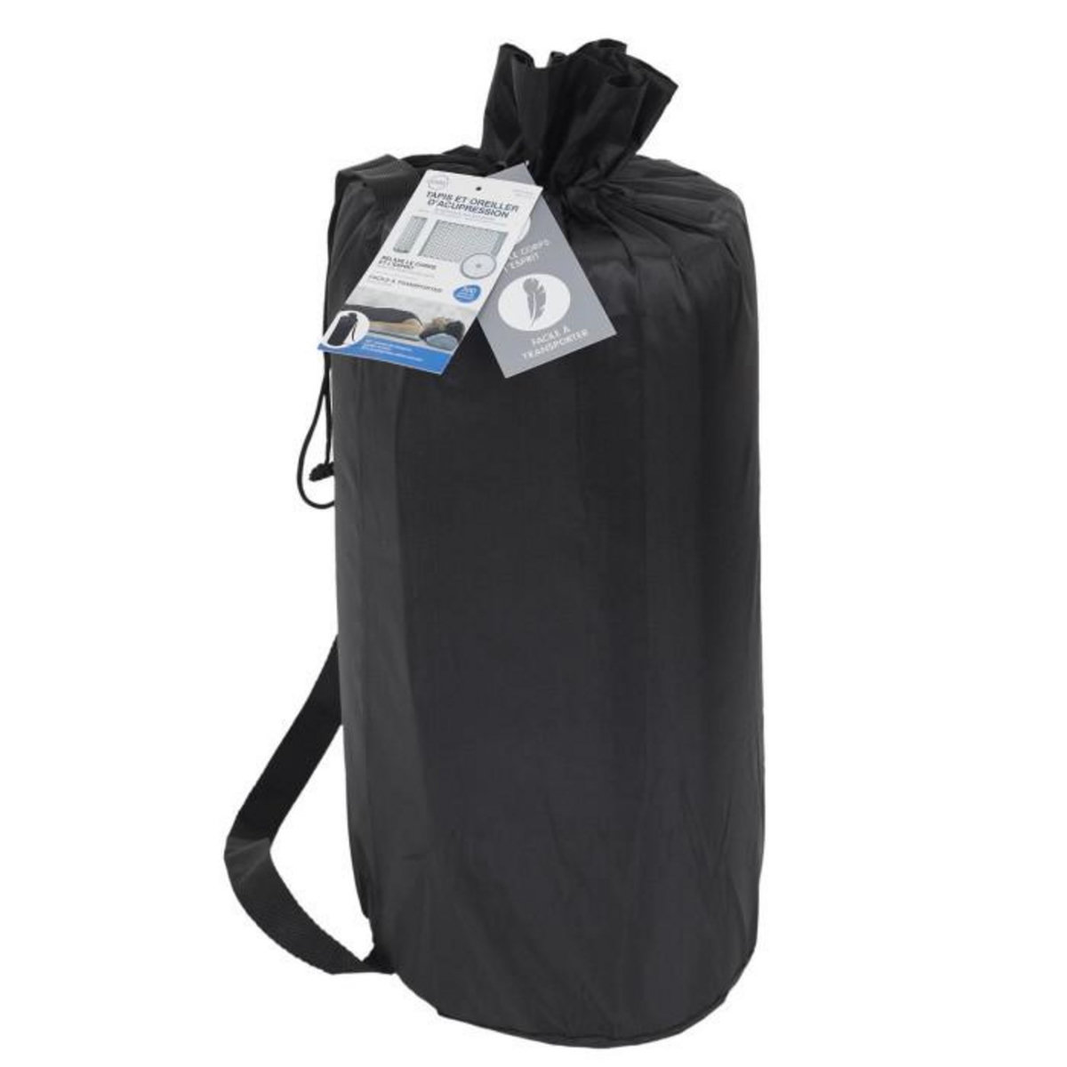 Paris Prix Tapis & Oreiller d'Acupression  Housse  64cm Gris