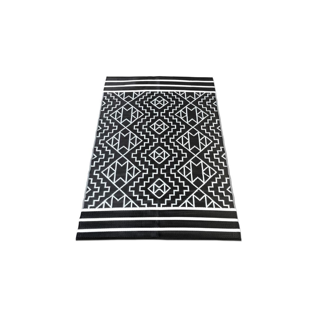 Inkazen Tapis extérieur - 160x240cm - Noir - INCA