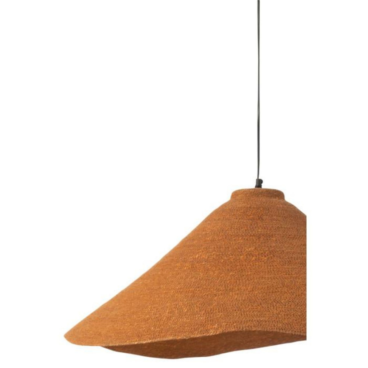 Paris Prix Lampe Suspension en Jonc de Mer  Angelique  82cm Rouille