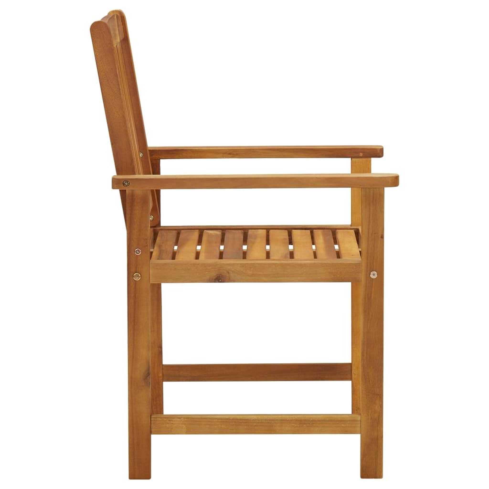 Voir la diapositive 3 : VIDAXL Chaises de jardin lot de 4 Bois d'acacia solide