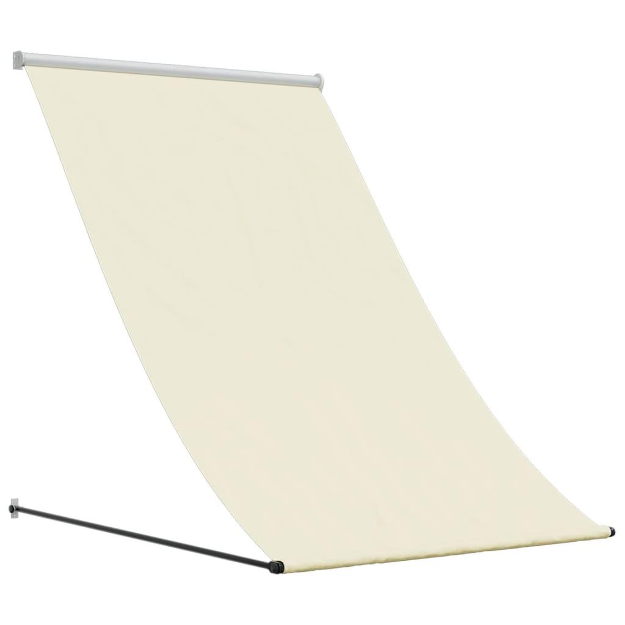 Voir la diapositive 2 : VIDAXL Auvent retractable creme 150x150 m tissu et acier