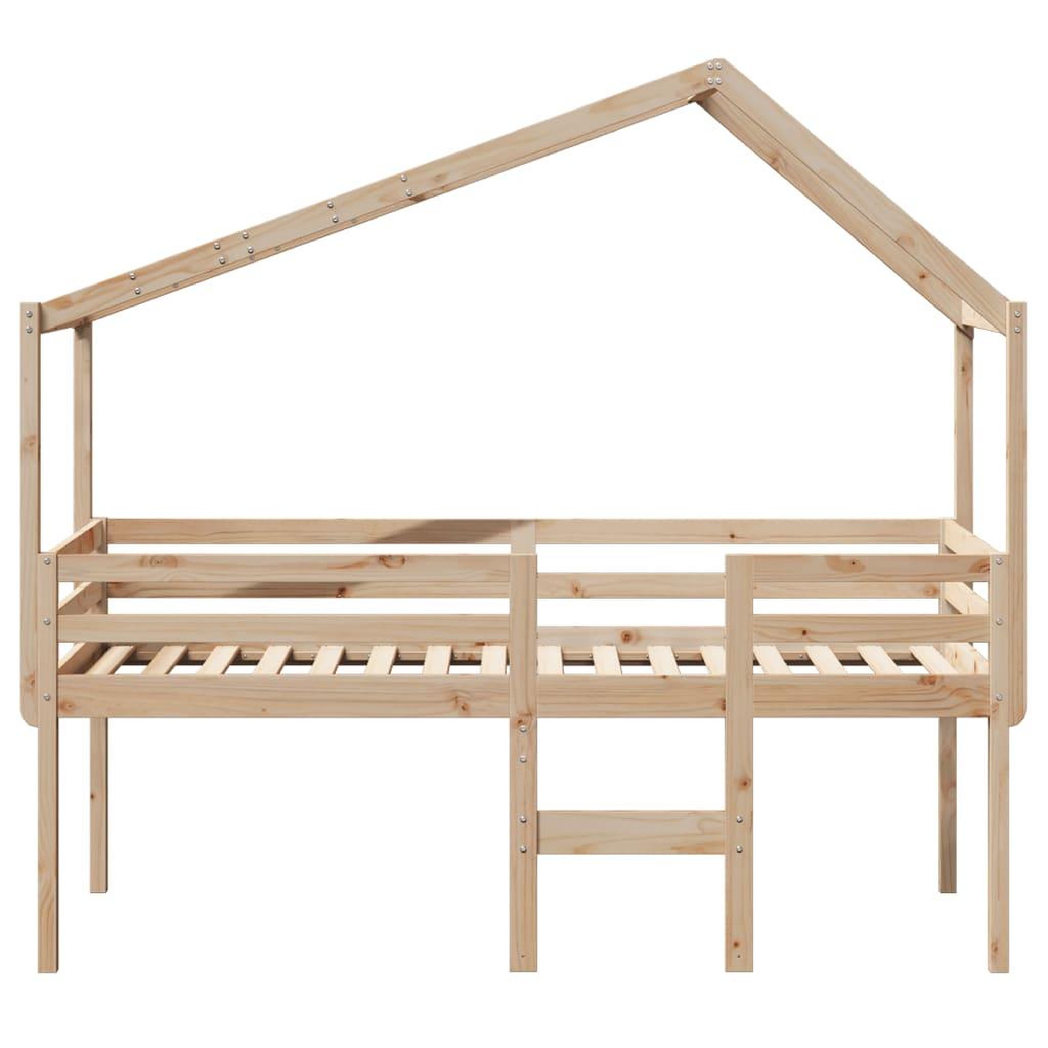 Voir la diapositive 4 : VIDAXL Lit haut sans matelas 80x200 cm bois de pin massif