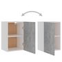 Voir la diapositive 5 : VIDAXL Armoire suspendue Gris beton 39,5x31x60 cm Bois d'ingenierie
