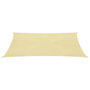 Voir la diapositive 3 : VIDAXL Voile d'ombrage 160 g/m^2 Beige 2,5x4 m PEHD