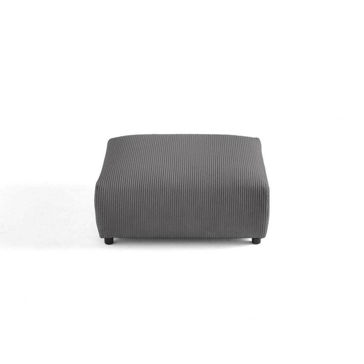 LISA DESIGN Garance - pouf modulable - en velours côtelé