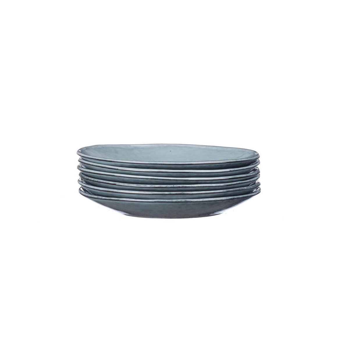 BJORN Assiette CLOUD Ø21,5cm - 6 pièces - Gris orage