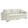 Voir la diapositive 1 : BEST MOBILIER Cyrus - canapé droit 3 places convertible en velours côtelé