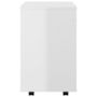 Voir la diapositive 5 : VIDAXL Armoire a roulettes Blanc brillant 46x36x59cm Bois d'ingenierie