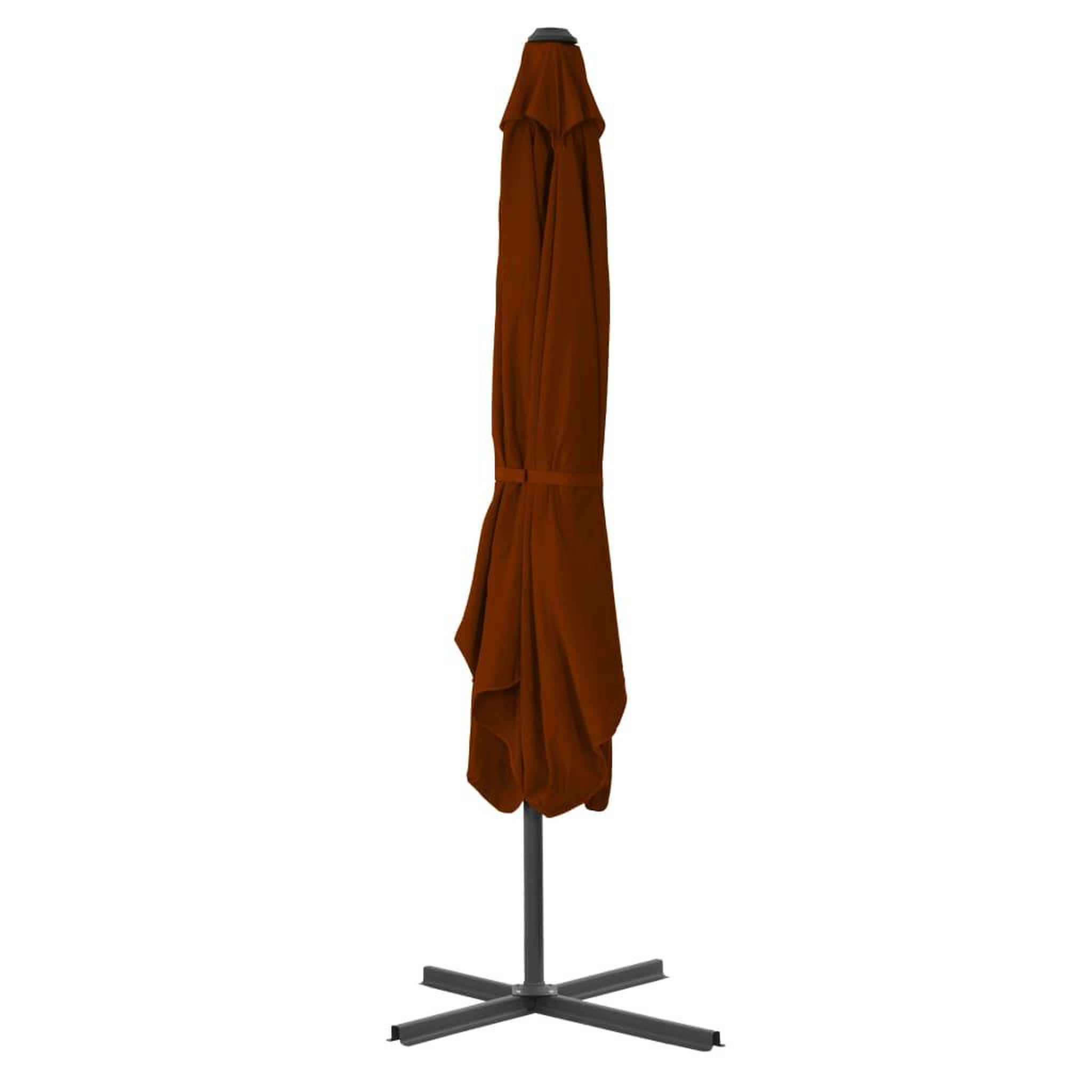 Voir la diapositive 3 : VIDAXL Parasol de jardin avec mat en acier terre cuite 250x250x230 cm