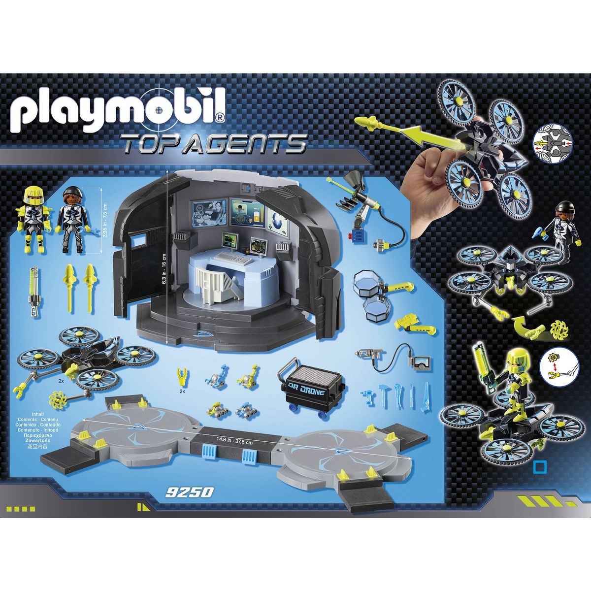 PLAYMOBIL 9250 - Top Agents - Centre de commandement du Dr Drone  