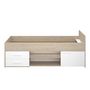 Voir la diapositive 3 : Lit enfant 90x190/200cm avec rangement NORWAY