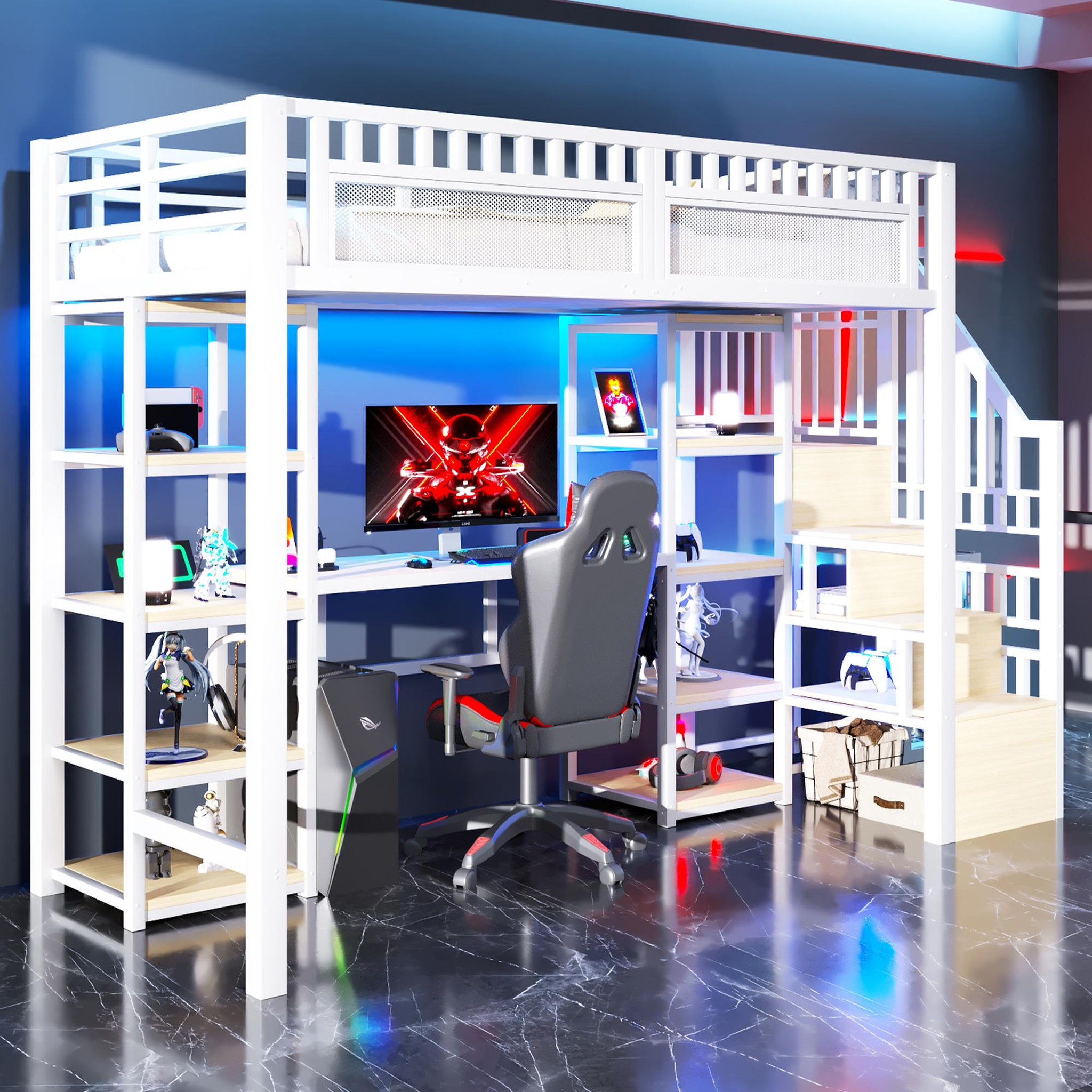 Voir la diapositive 4 : MERAX Lit mezzanine