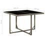 Voir la diapositive 5 : VIDAXL Table de jardin Gris 109x107x74 cm Resine tressee et verre