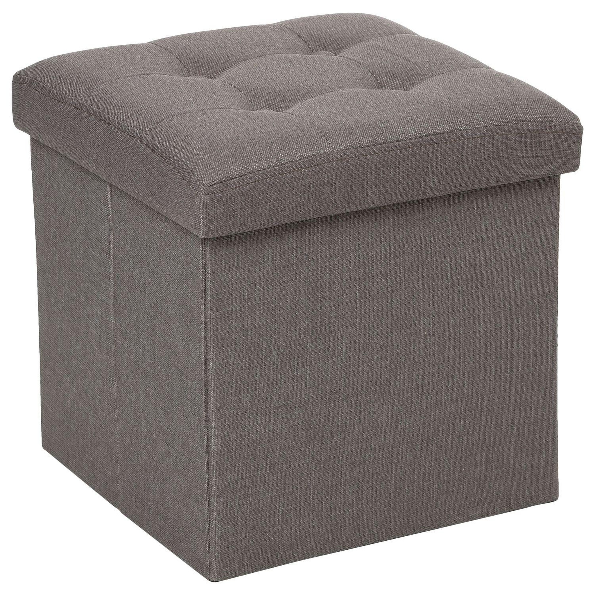 Voir la diapositive 1 : ATMOSPHERA Pouf coffre pliable lysandre