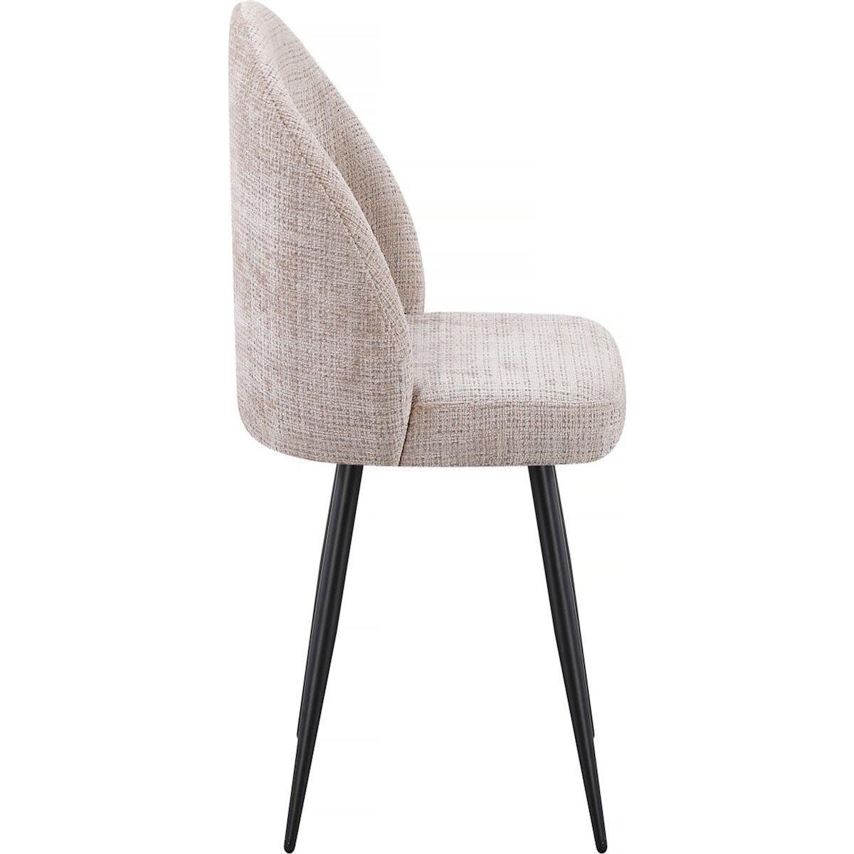 Habitat et Jardin Lot de 2 chaises en tissu  Samuel  - 53 x 51 x 82 cm - Beige