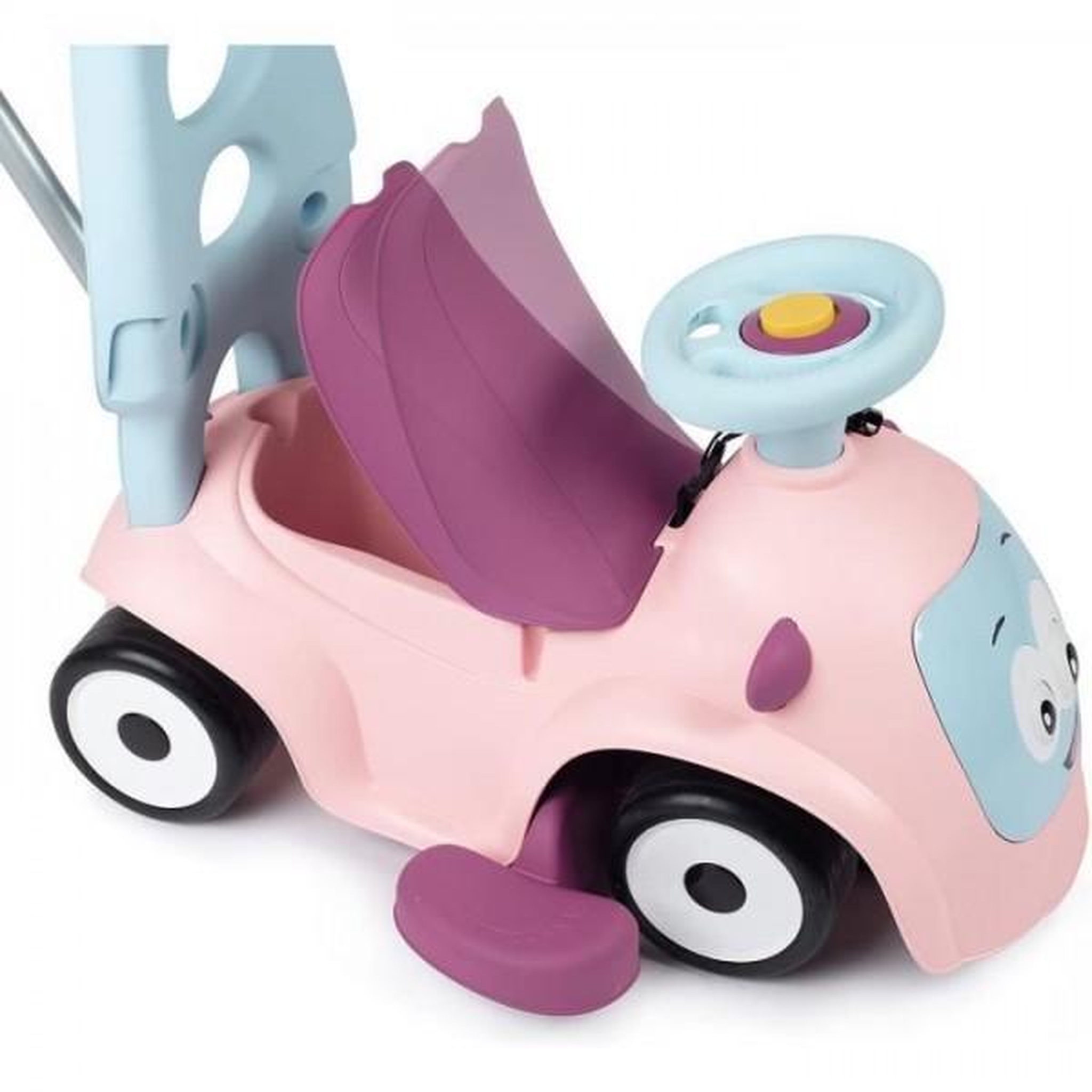 Voir la diapositive 3 : SMOBY Porteur Trotteur Smoby -  Maestro Balade Rose - Pour Enfant Des 6 Mois - Evolutif - Roues Silencieuses - Klaxon