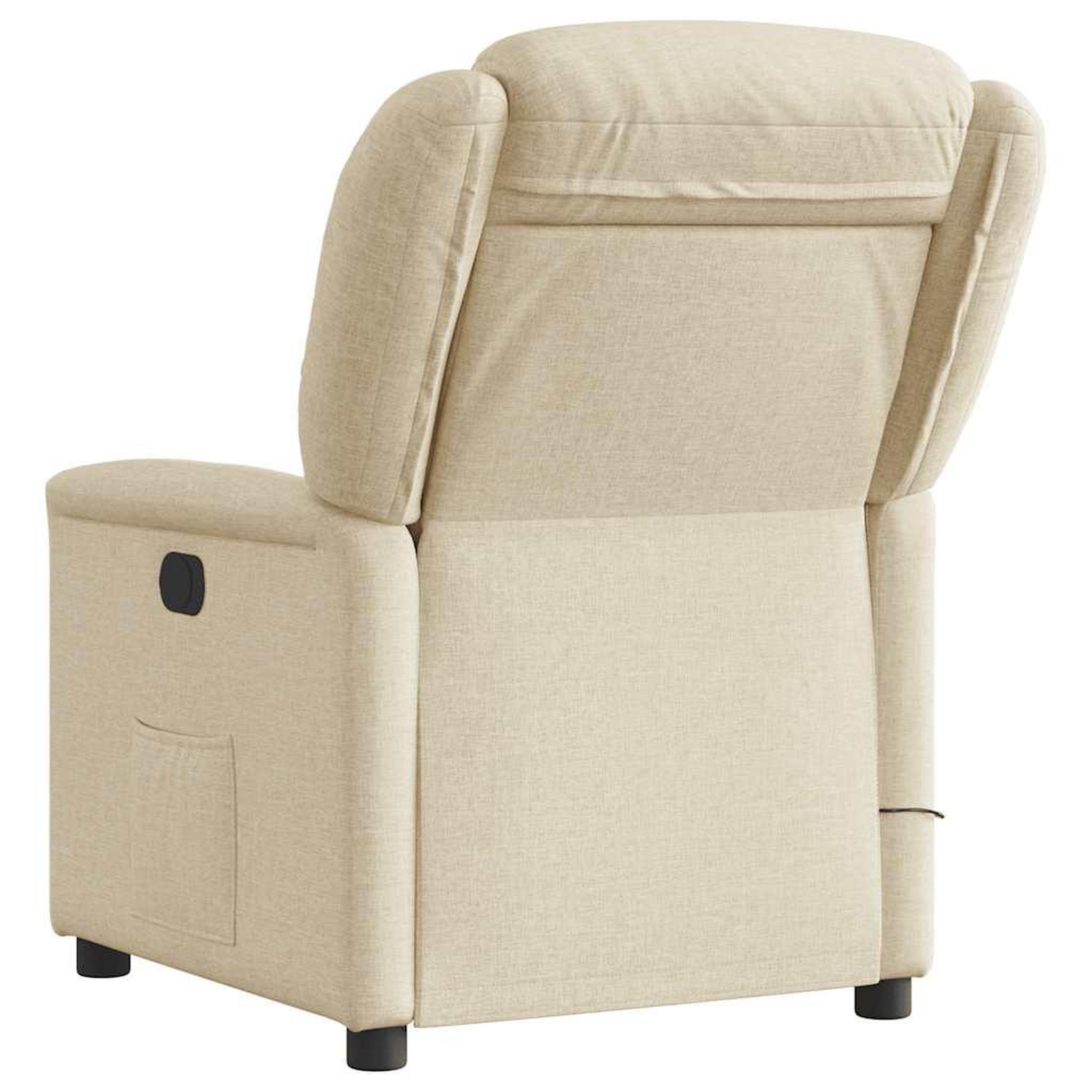 Voir la diapositive 5 : VIDAXL Fauteuil de massage inclinable Creme Tissu