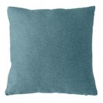 Paris Prix Coussin Déco en Velours  Lagarta  40x40cm Bleu Canard