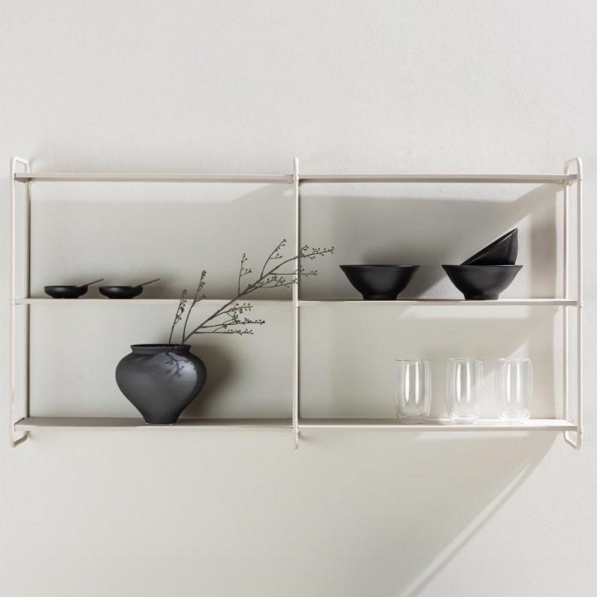 Paris Prix Étagère Murale en Métal  Lyon  122cm Beige