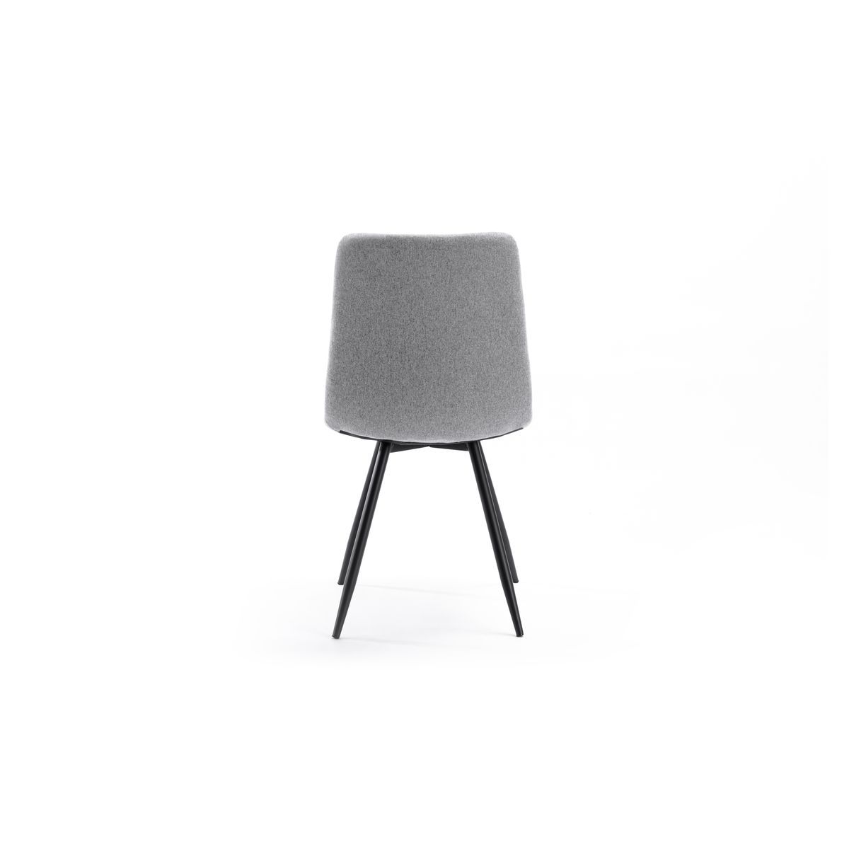 Lot de 2 chaises pieds métal noir CHLOE