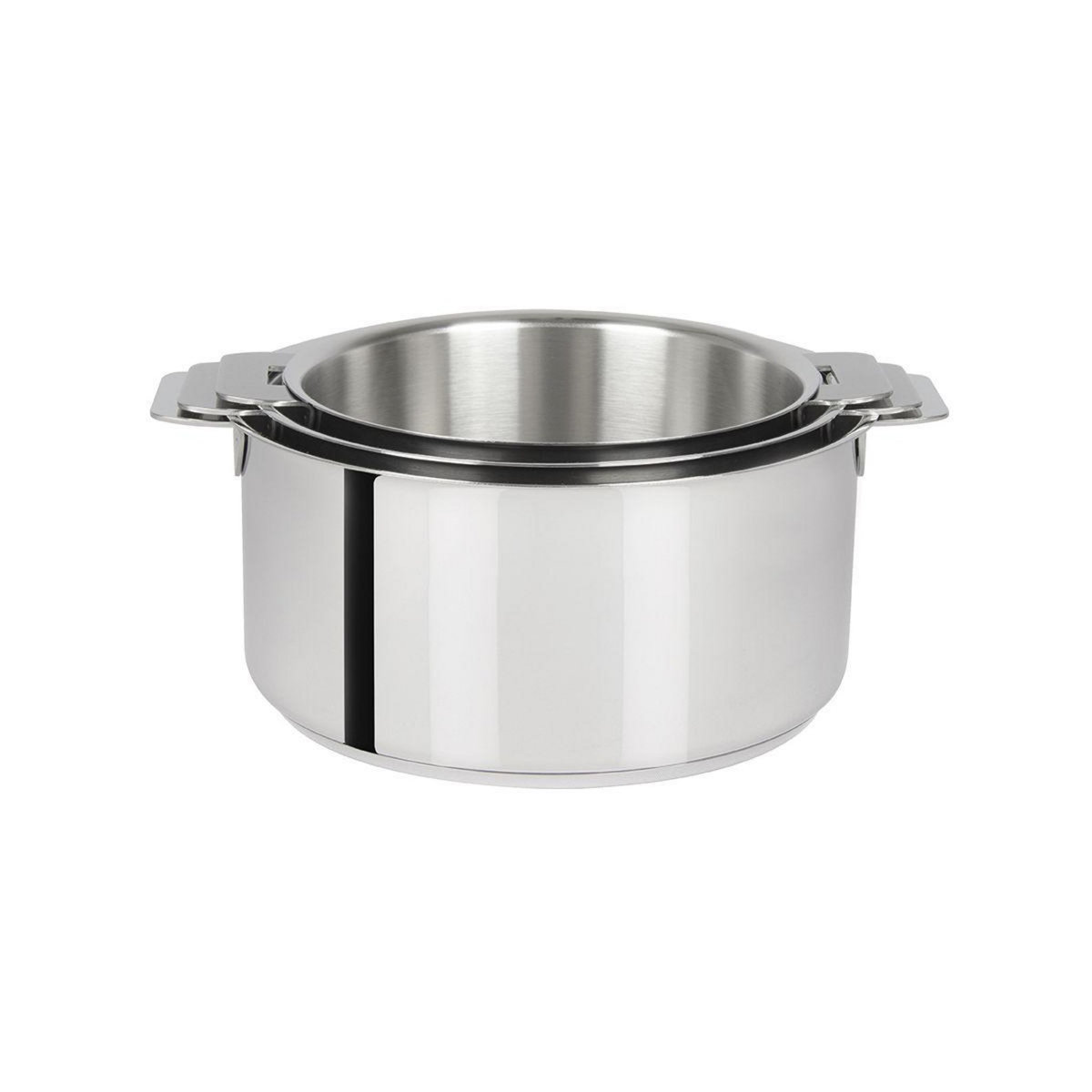 CRISTEL Batterie de cuisine 3 casseroles amovibles 16 a 20cm