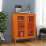 Voir la diapositive 1 : VIDAXL Armoire de rangement Orange 80x35x101,5 cm Acier