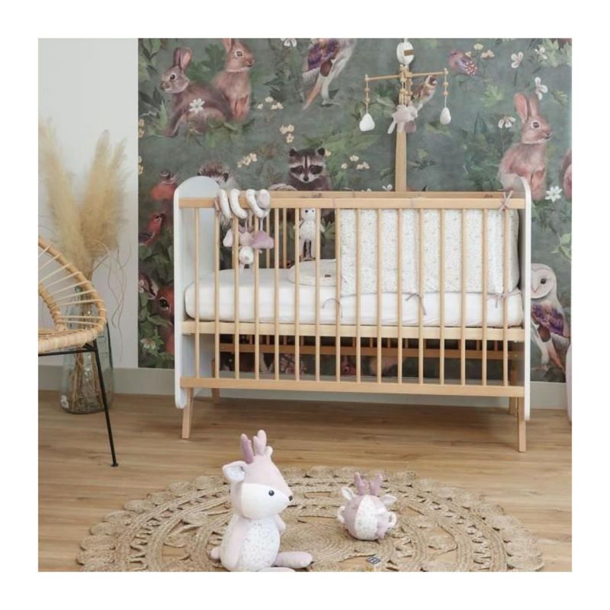 DOMIVA Matelas a langer + Housse avec 1 éponge imperméable - DOMIVA - LILAS