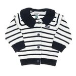 ELLE EST OU LA MER Gilet Marinière Fille EOM Gila. Coloris disponibles : Bleu