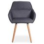 Voir la diapositive 3 : Paris Prix Lot de 2 Fauteuils Scandinaves  Dorcy  82cm Gris Foncé
