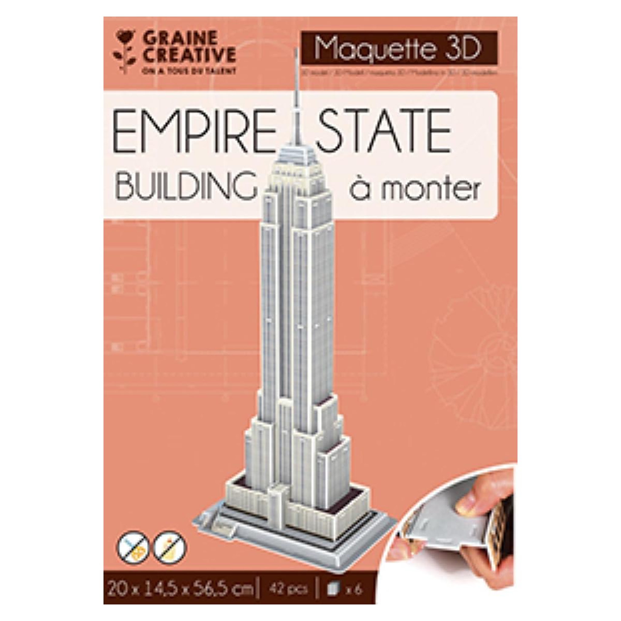 Graine créative Empire State Building Maquette 3D