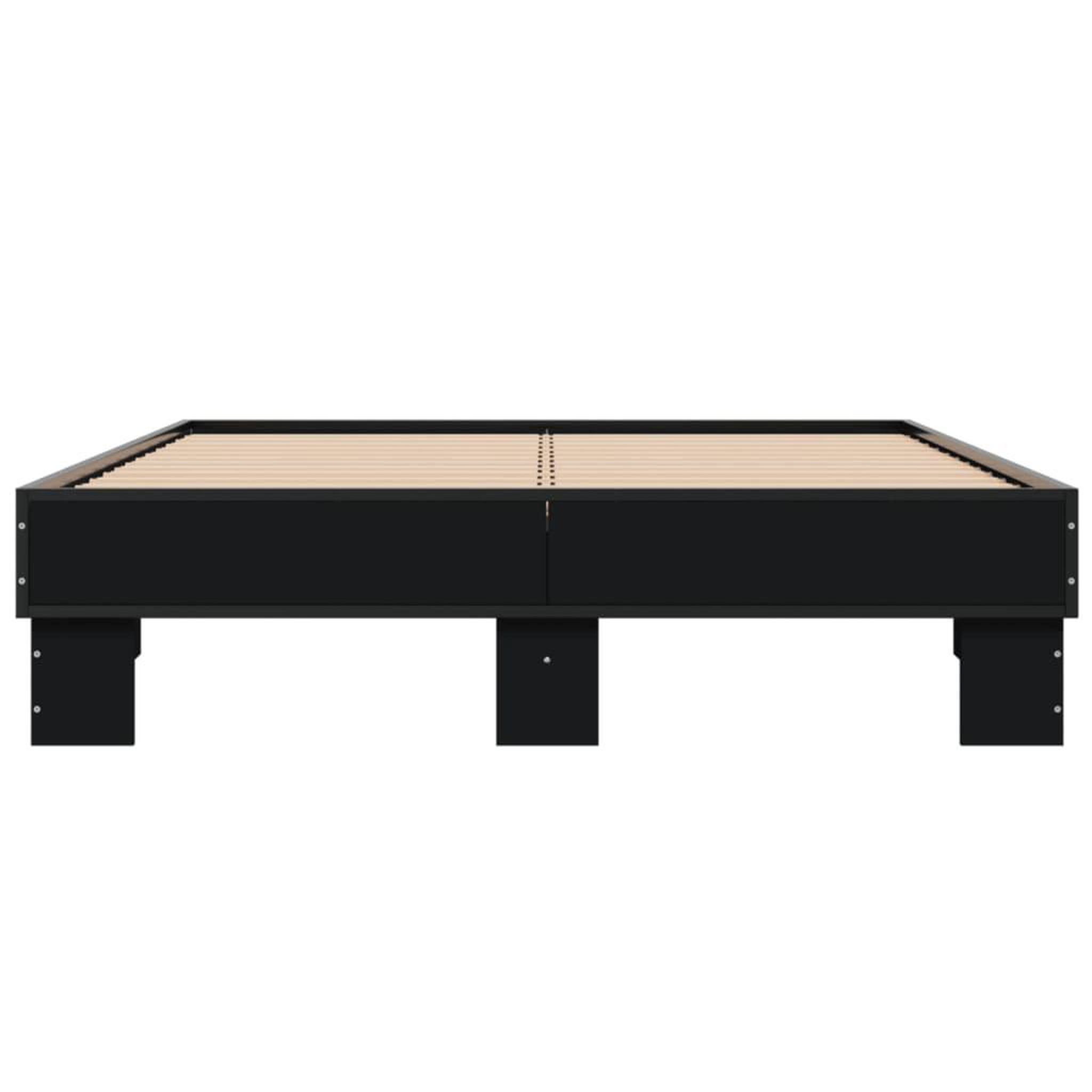 Voir la diapositive 4 : VIDAXL Cadre de lit sans matelas noir 140x200 cm