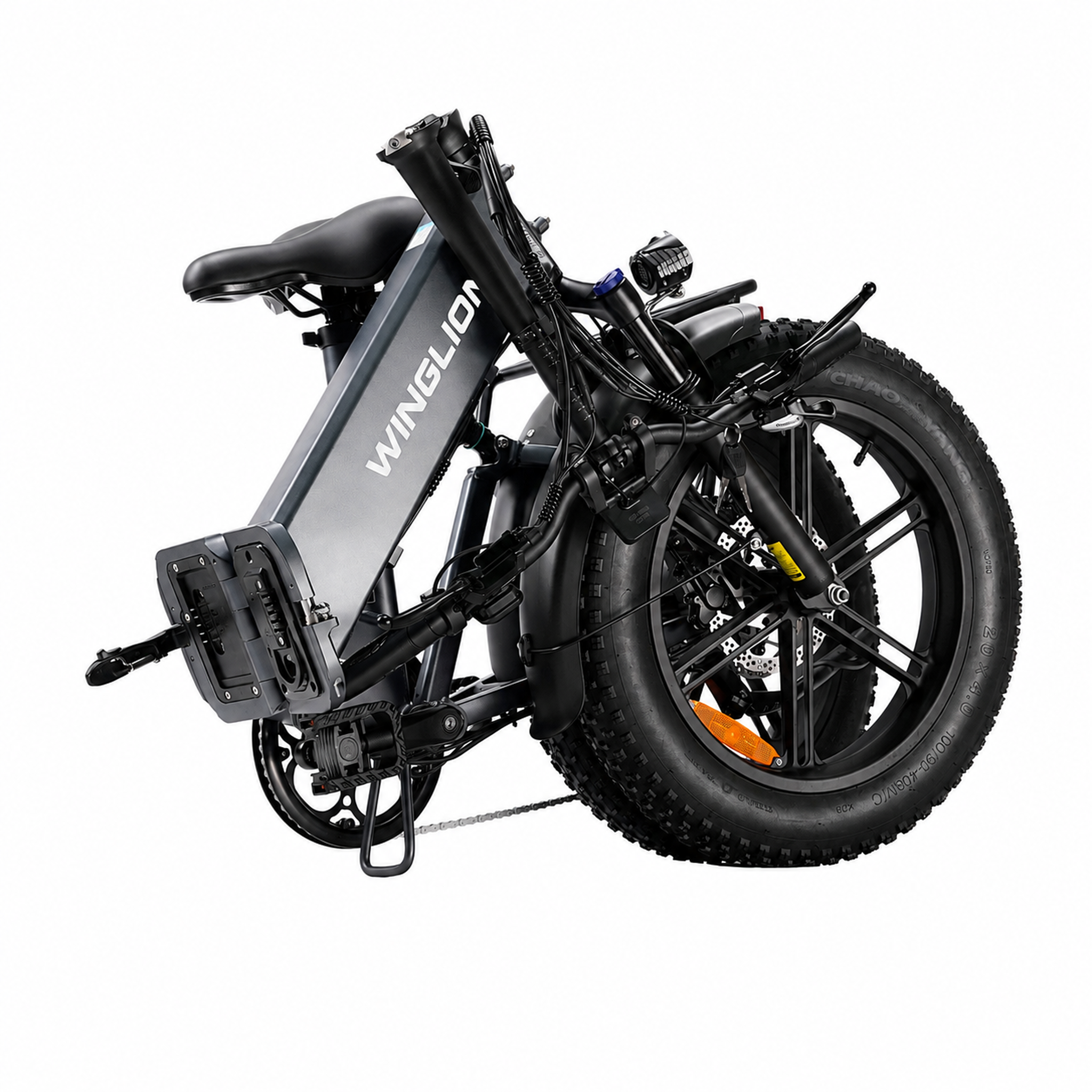 Voir la diapositive 2 : WINGLION Fat bike électrique pliant 20 pouces winglion eb-ff2.0