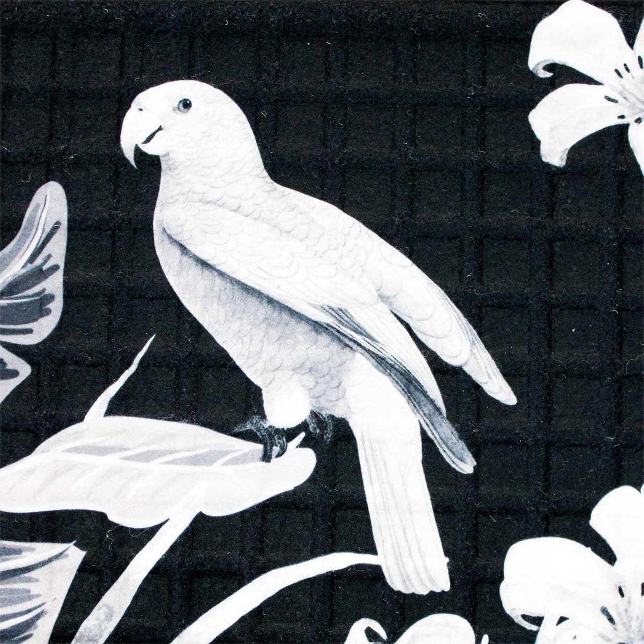 Voir la diapositive 2 : Douceur d'Intérieur Tapis relief imprimé  exotic paradise  45x75cm bleu