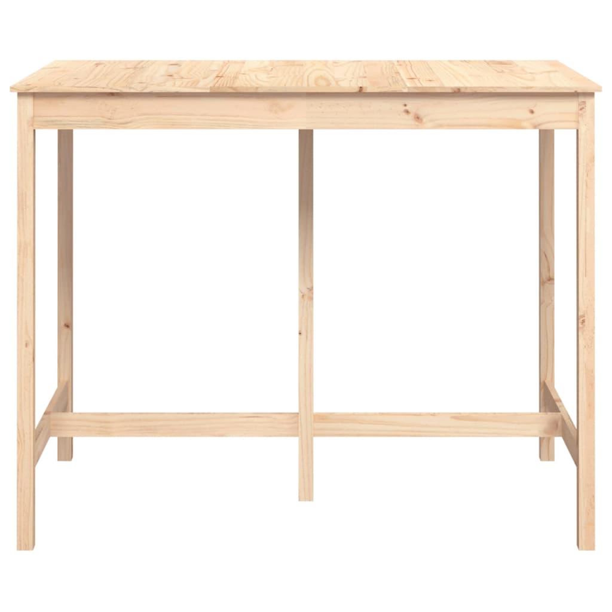 Voir la diapositive 3 : VIDAXL Table de bar 140x80x110 cm Bois massif de pin
