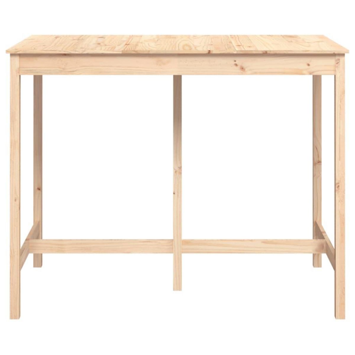 VIDAXL Table de bar 140x80x110 cm Bois massif de pin
