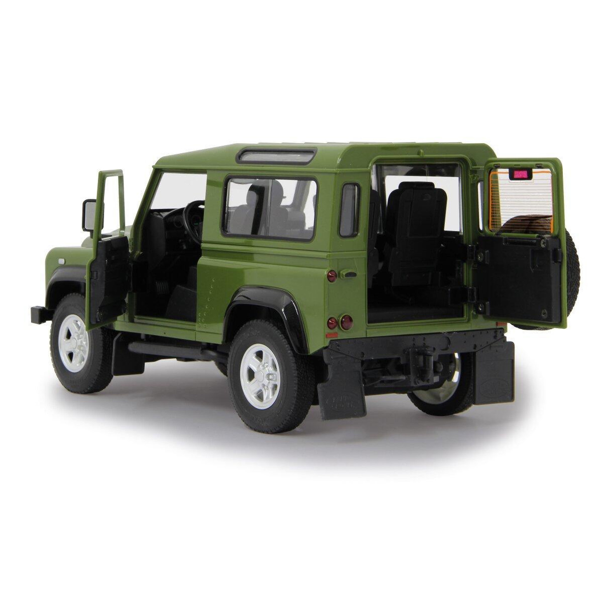 Voir la diapositive 3 : Jamara Voiture télécommandée Land Rover Defender 1:14 vert 2,4GHz