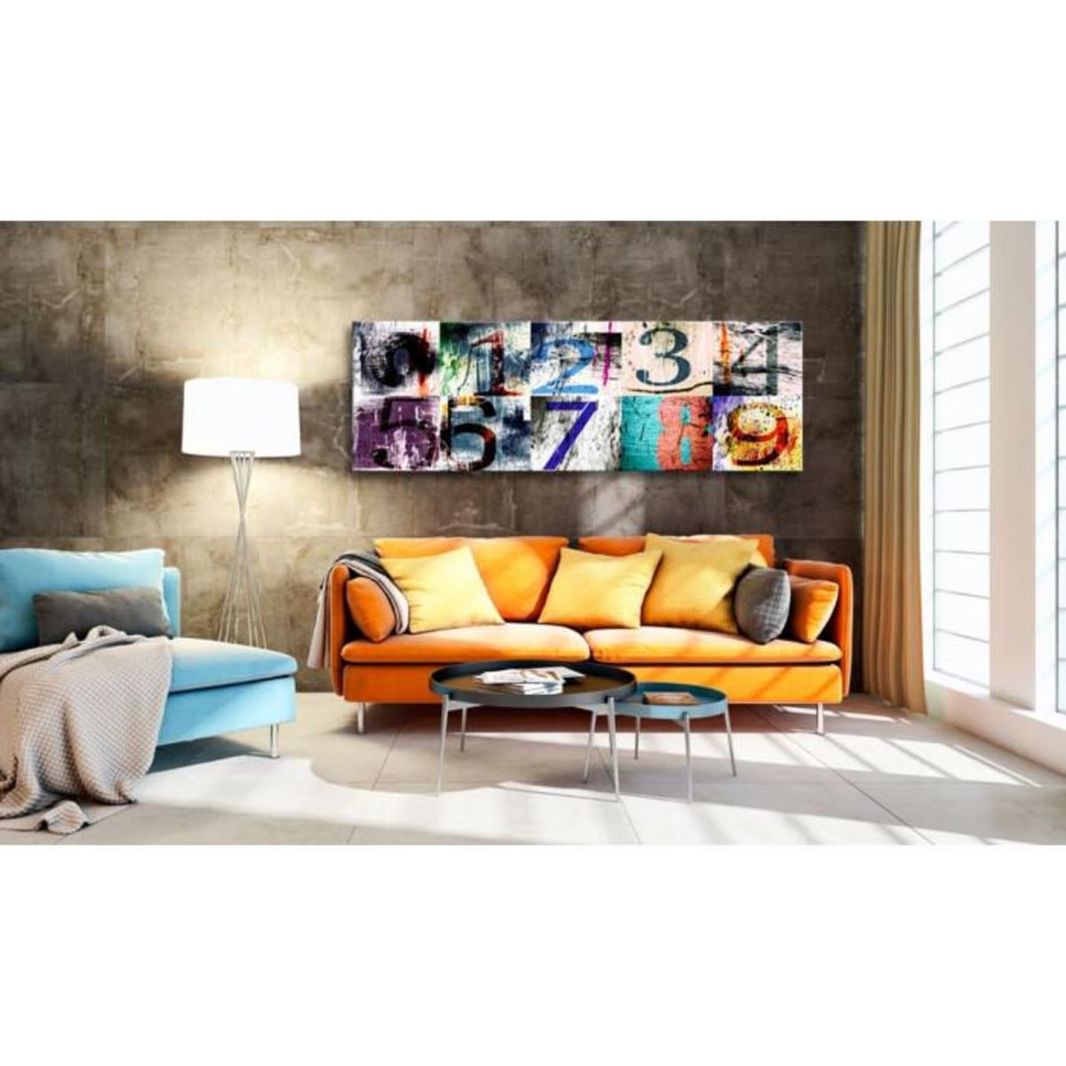 Paris Prix Tableau Imprimé  Numéros Colorés