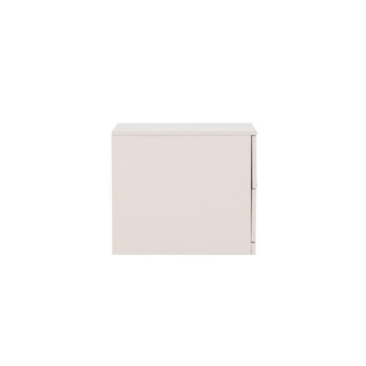 Paris Prix Table de Chevet 2 Tiroirs  Nice  52cm Beige