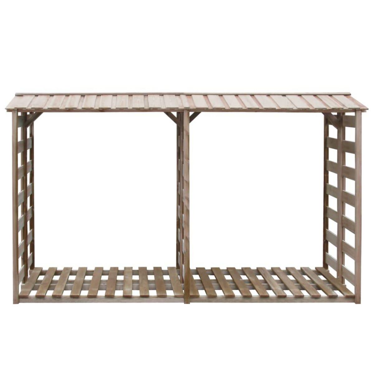 VIDAXL Abri de stockage du bois de chauffage 300x90x176cm Pin impregne