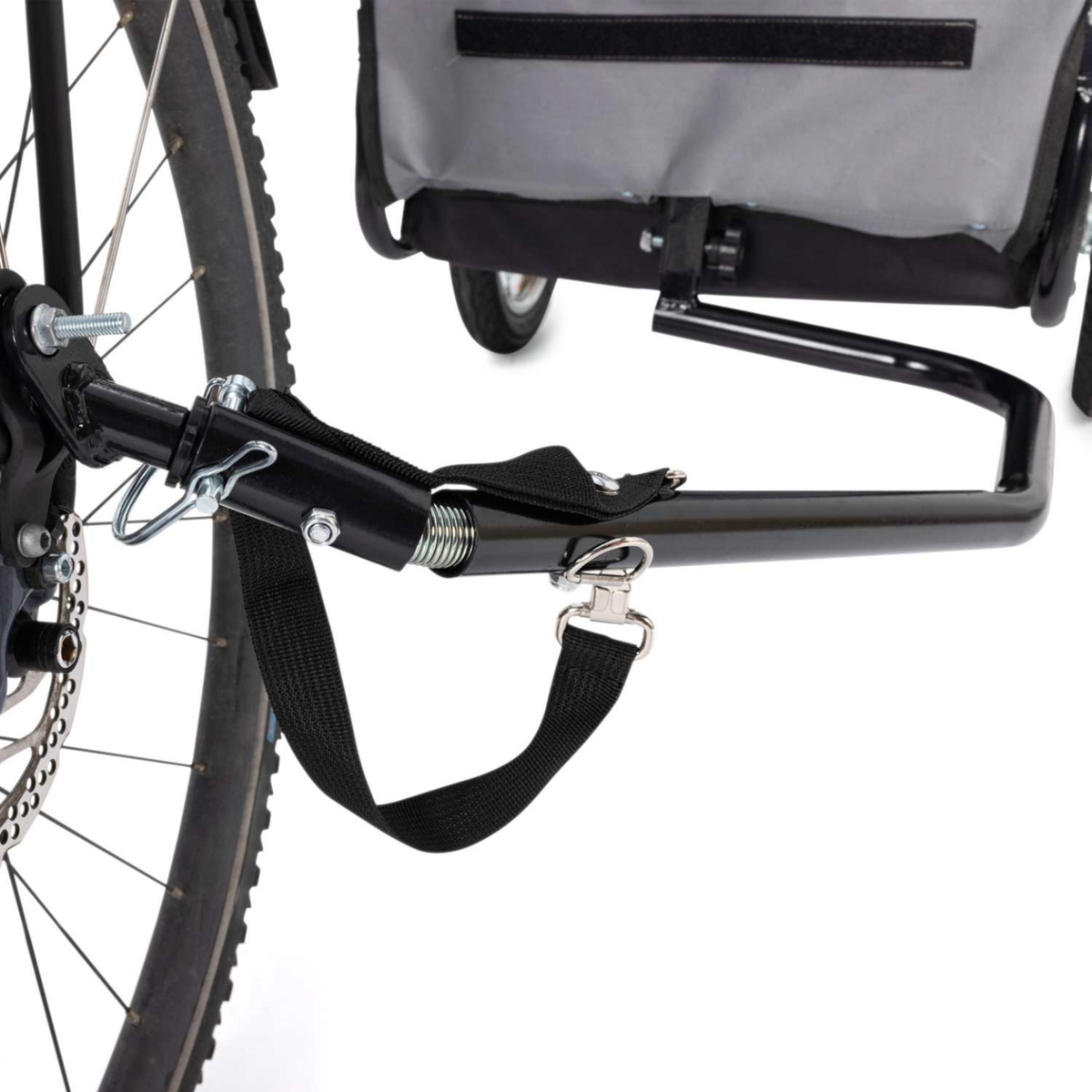 ID MARKET Remorque à vélo pour chien TILLY avec réflecteurs 128 x 52 x 102 cm pour animaux de compagnie