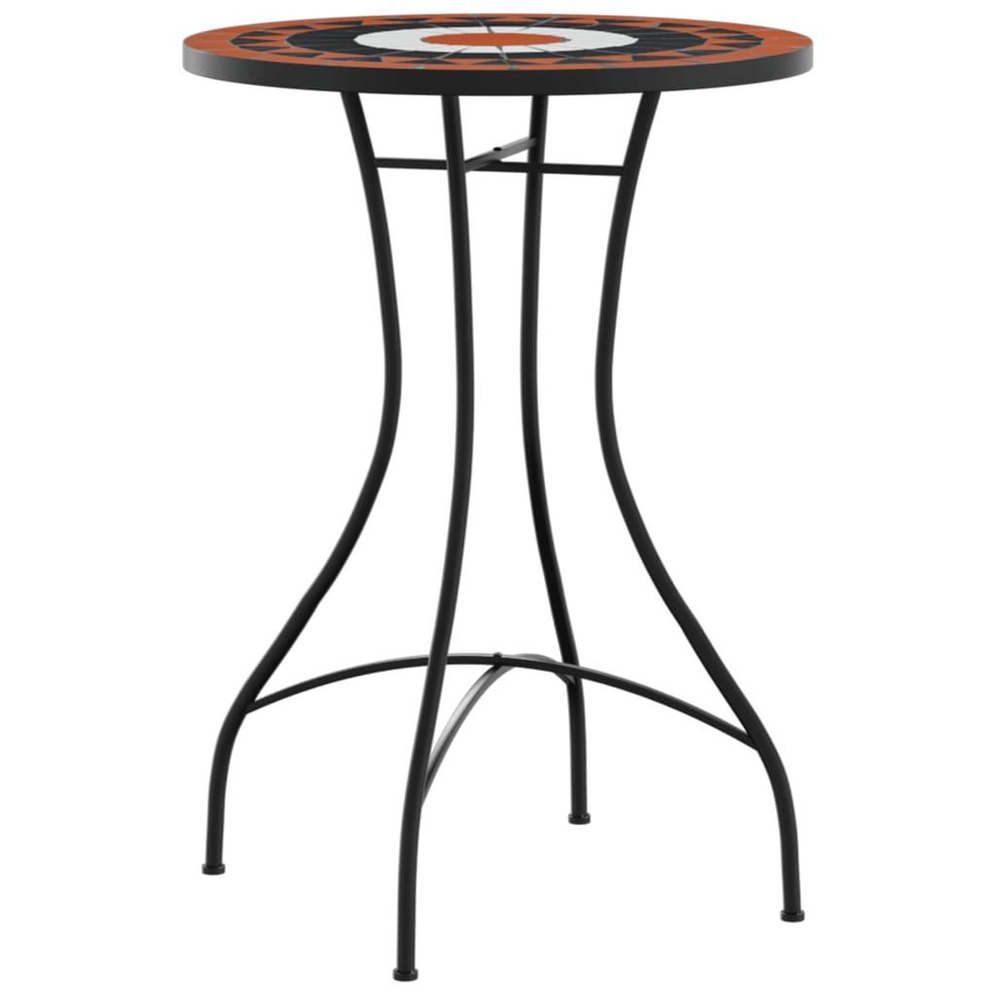 Voir la diapositive 4 : VIDAXL Table de bistro mosaïque terre cuite blanc Ø50x70 cm ceramique