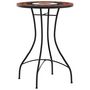 Voir la diapositive 4 : VIDAXL Table de bistro mosaïque terre cuite blanc Ø50x70 cm ceramique