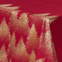 Voir la diapositive 3 : ATMOSPHERA Nappe 140x240 cm Sapin rouge or