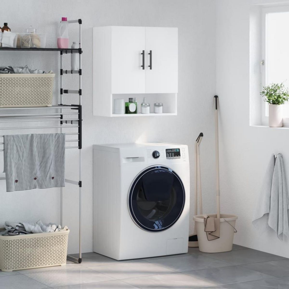 VIDAXL Armoire murale blanc 60x31x70 cm bois d'ingenierie