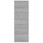 Voir la diapositive 6 : VIDAXL Armoire à chaussures Sonoma gris 59x17x169 cm Bois d ingénierie