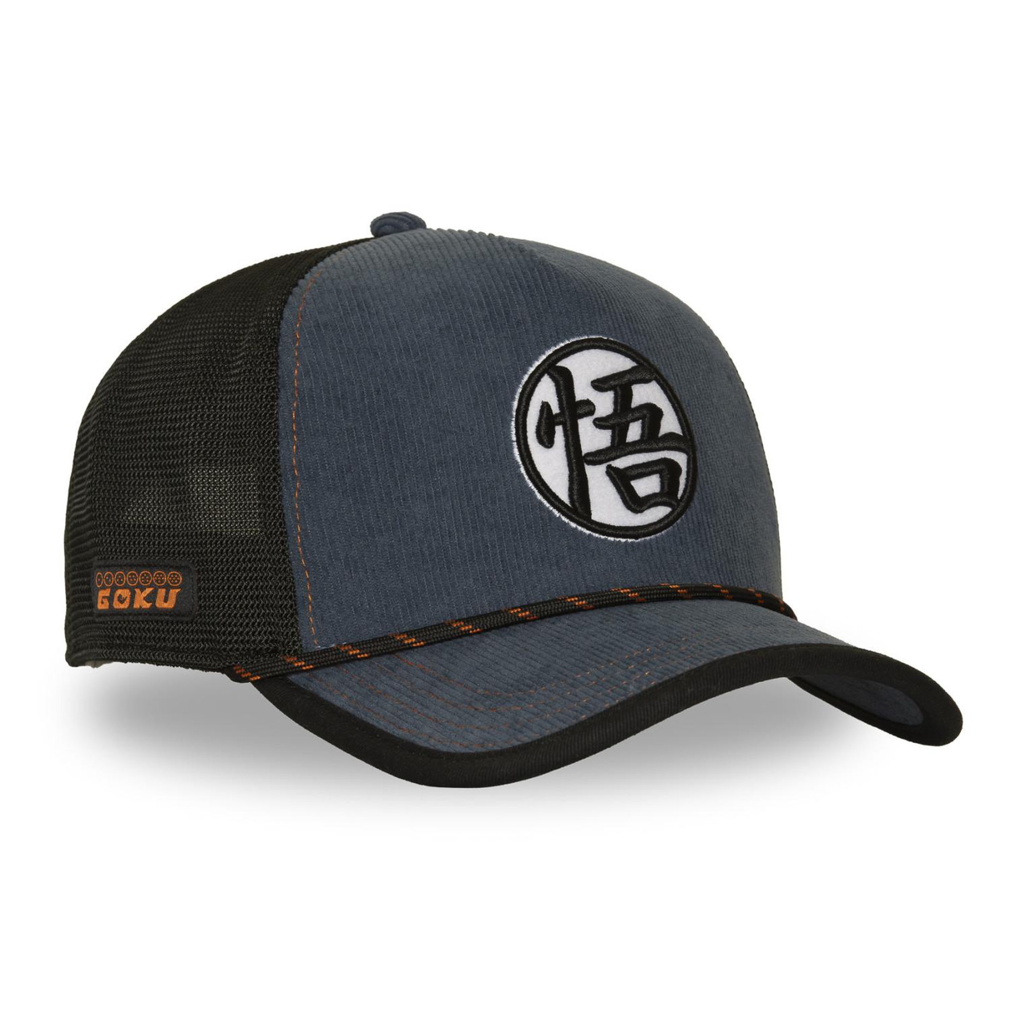 Voir la diapositive 4 : CAPSLAB Casquette trucker avec filet et patch dragon ball super symbol